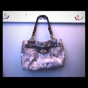 Coach silver limited edition handbag